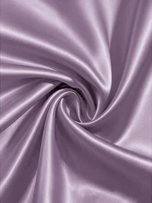 SHEIN Najma 女款時尚圓領無袖長洋裝，春夏疊穿舒適女裝，花卉圖案緞面優雅洋裝 - 紫色 - 查看 6