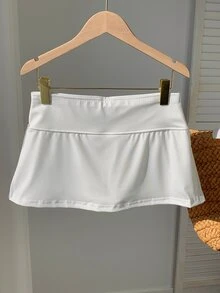 CovetEZ Women's Street Fashion Sexy Mini Skirt Shorts - White - View 7