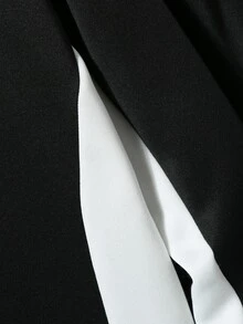 SHEIN Casuvi Kids 青少年男孩春秋冬季休閒拼接撞色字母印花圓領百搭街頭風時尚運動衫與束口運動長褲2件套 - 彩色 - 查看 5