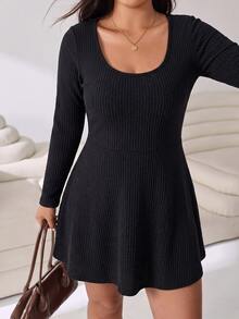Solflare Plus Size Women Solid Color Casual Daily Wear Jumpsuit - Brown - View 5