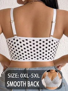 AltCore Halloween Plus Size Wireless Bra Single Piece - Multicolor - View 2