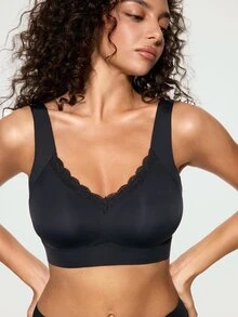 SHAPORA 1pc Minimalist Comfortable Seamless Women's Underwear - Black - View 5