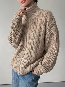 DAZY Women's Solid Color Zipper Casual Versatile Daily Wear Cardigan - Apricot - View 4