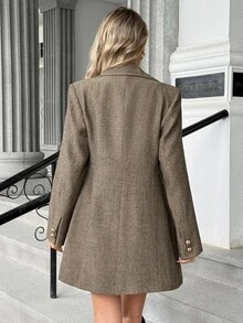 Pariaura Women's Solid Color Fashion Versatile Daily Casual Long Sleeve Jacket - Multicolor - View 2