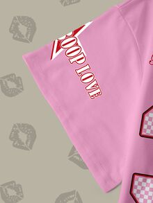 Betty Boop x SHEIN Plus Size Cartoon Graphic Print Short Sleeve Streetwear T-Shirt - White - View 5