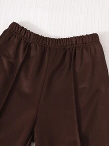 SHEIN 女童休閒兩件套，春秋冬季，紐約字母印花立領衛衣與短褲，保暖校園穿搭，適合日常穿著、上學、通勤、外出、散步、購物、旅行，可搭配夾克、背心、棉襖 - 彩色 - 查看 7