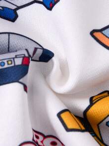Transformers X SHEIN Baby Boy Crew Neck Long Sleeve Sweatshirt And Sweatpants Set Gen - Apricot - View 6