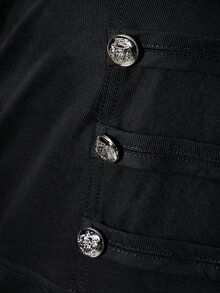 SHEIN ICON 女款大尺碼休閒百搭日常穿著長袖外套 秋季 - 黑色 - 查看 11