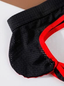 DrisQ DrisQ 1pc Men's Contrast Color Thong - Black - View 6