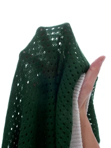 Manfinity LEGND Men's Colorblock Crew Neck Short Sleeve Casual Knit Top - Dark Green - View 7