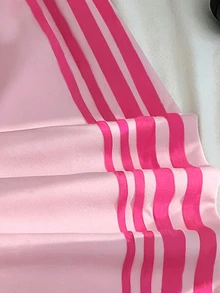 (2件組) 秋季女童幼兒休閒款 拿劍馬尾造型 粉色條紋、豹紋、桃紅色條紋、粉色圖案 基礎寬腿褲 - 彩色 - 查看 3