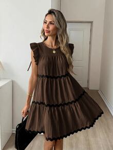 Easowa Vestido de verano casual y lindo para mujer, estilo cottagecore ...