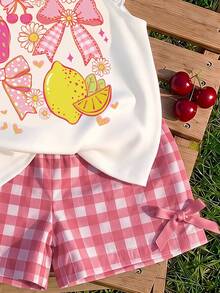Baby Girl Casual Fashion Cute Flutter Sleeve Round Neck Top, Suitable For Spring And Summer - Multicolor - View 4