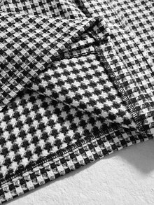 ROMWE MEN Men's Loose Plaid Shirt With Tie - Multicolor - View 8