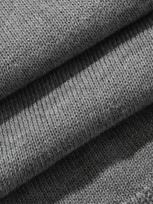 Livesso Setelan 2 Potong Sweater Kasual Musim Gugur/Dingin Wanita & Rok Rajut Ekor Ikan - Grey - View 6