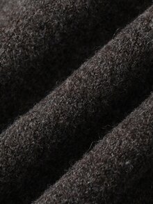 Dazy Kids Baby Boy Round Neck Colorblock Sweater, Autumn/Winter - Coffee Brown - View 8