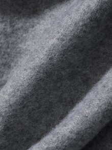DAZY Jaket Sweatshirt Kasual Lengan Panjang Slim Fit dengan Hiasan Bulu Halus Warna Abu-abu, Serbaguna untuk Musim Gugur/Dingin - Grey - View 8