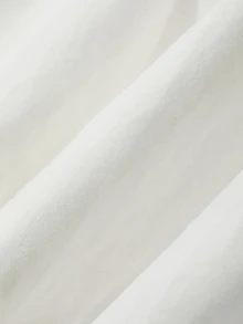 DAZY 女童 A 字版寬鬆純色鬆緊腰裙 - 白色 - 查看 8