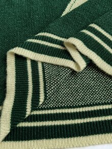Maweii Sweater Pullover Wanita Ukuran Besar, Nomor 77, Gaya Akademik, Musim Wisuda, Musim Gugur/Dingin - MultiWarna - View 7