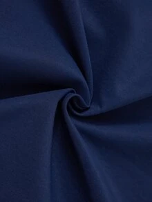 TaskEZ جاكيت زي طبي أزرق داكن بأكمام طويلة وسحاب وياقة دائرية وجيب كبير، عملي ومريح للاستخدام اليومي - أزرق بحري - مشاهدة 8