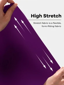 Mawevolt Damen Große Größen Lässig Reines Schwarz Gestrickter Hoch-Elastischer Stoff Seiten Kontrastfarbe Band Design Enger Bodycon Rock Vielseitiger Schwarzer Rock Große Größen Lässiges Outfit Damen Große Größen Neuer Stil Party Zusammenkunft Nacht Date Modeartikel Vielseitiger Rock - Violett - Übersicht 8