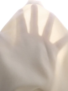 SHEIN 青少年女孩純色腰部鈕扣設計寬腿寬鬆長褲 正式上班穿著 白色 秋季可愛 - 米色 - 查看 6