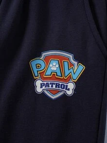 SHEIN | PAW Patrol مجموعة هودي وبنطال رياضي بنمط كرتوني للأولاد الصغار - متعدد الألوان - مشاهدة 9