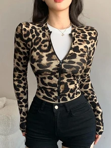 DAZY Teen Girl Fall Clothes Teen Girls Slim Fit Jacket Basic Top Casual Autumn - Brown - View 2