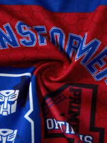 Transformers X SHEIN Young Boy Letter Cartoon Print Casual Daily Short Sleeve T-Shirt - Multicolor - View 8