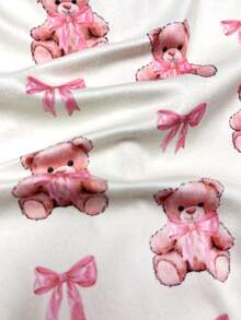 SHEIN Cute Printed Ruffle Loungewear For Baby Girls, Featuring Adorable Patterned Prints And Charming Ruffled Details.Suitable For Autumn And Winter - Multicolor - View 5