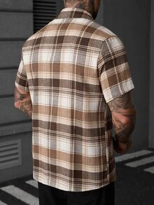 SLATEMANN Men's Plaid Casual Versatile Daily Commute Shirt - Multicolor - View 2