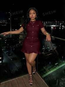 Slaydiva New Early Spring, Spring And Summer Music Festival, Valentine's Day, Easter, Wedding Season, - Burgundy - View 4