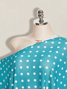 SHEIN ICON 大碼女士上衣 - 水鴨藍 - 查看 4