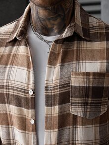 SLATEMANN Men's Plaid Casual Versatile Daily Commute Shirt - Multicolor - View 4