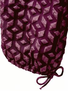Nöista All-Over Print Wide-Leg Pants With Relaxed Fit. Summer, Fall, Resort, Travel, Casual Chic Style. - Purple - View 7