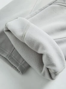 SHEIN Teen Boy Elastic Waist Comfortable Versatile Loose Sweatpants For Daily Wear - Grey - View 6