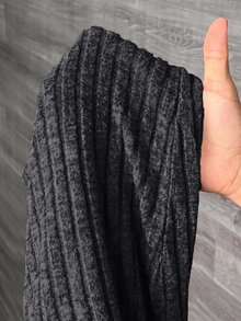 Slaydiva 大尺碼女款純色休閒日常喇叭褲 - 深灰色 - 查看 6