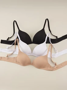 Bralution Bra Kasual Nyaman Warna Polos untuk Wanita - MultiWarna - View 3