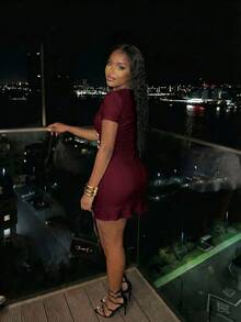 Slaydiva New Early Spring, Spring And Summer Music Festival, Valentine's Day, Easter, Wedding Season, - Burgundy - View 2