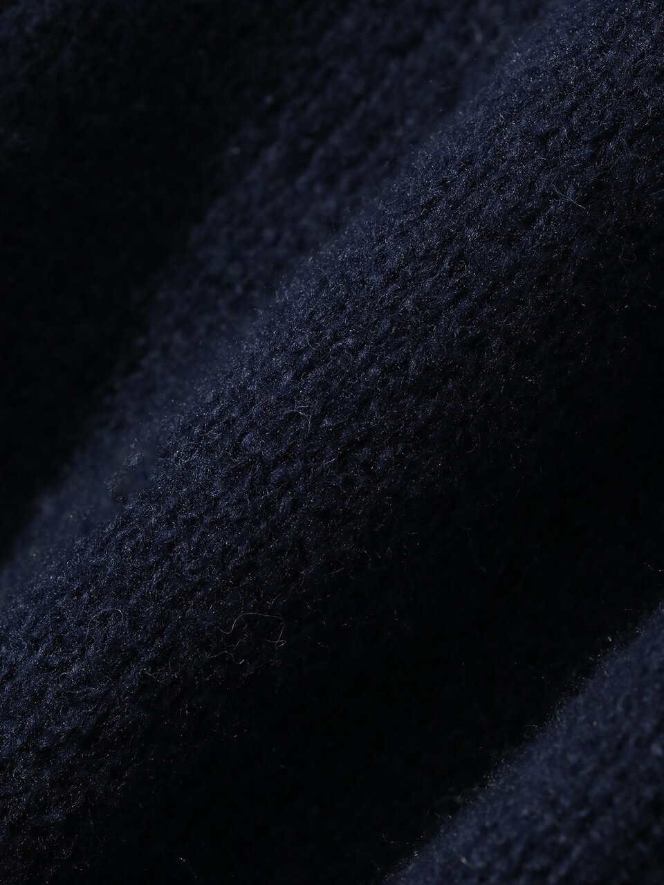 Women's Navy Blue Round Neck Long Sleeve Cable Knit Fitted Ribbed Casual Sweater, Winter