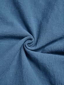 Miaspire Middle-Aged Women Casual Commute Solid Color Top - Dusty Blue - View 4