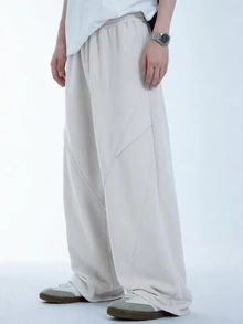 SHEIN Teen Boy Elastic Waist Comfortable Versatile Loose Sweatpants For Daily Wear - Grey - View 1
