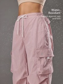 OutZeal Women Outdoor Pants Hiking Camping Water-Resistant Pink Cargo Pants Spring Summer - Pink - View 4