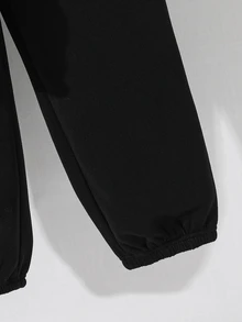 SHEIN 青少年男孩純色長袖單排扣口袋夾克與長褲休閒套裝 - 彩色 - 查看 6