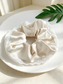 DAZY Hair Scrunchies Hair Accessories Fashion Versatile Suitable For Daily Wear - White - View 1