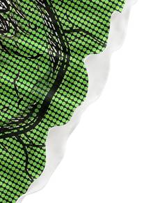 ROMWE Horror Ghost Face Sexy Dark Gothic Mini Dress For Women - Green - View 4