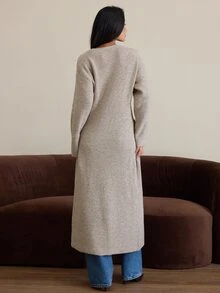COSMINA Women's Casual Long Cardigan Sweater - Apricot - View 2