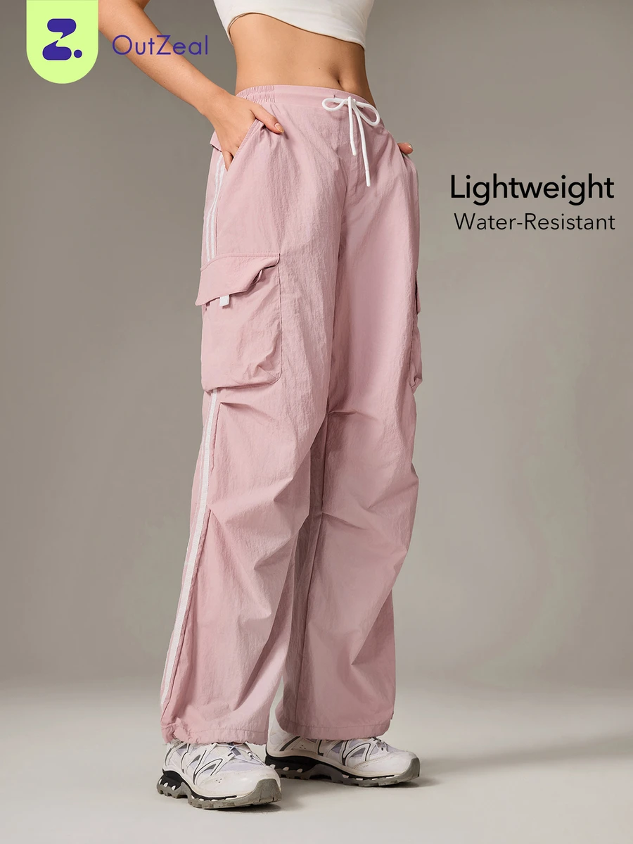 OutZeal Women Outdoor Pants Hiking Camping Water-Resistant Pink Cargo Pants Spring Summer - Pink - View 1