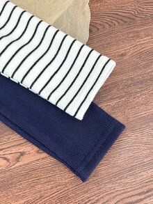 LMoss Kids 2件組男嬰騎士刺繡高領長袖上衣 - 彩色 - 查看 5