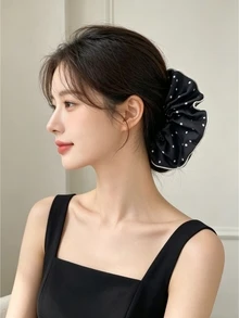 DAZY Hair Scrunchies Hair Accessories Fashion Versatile Suitable For Daily Wear - Black - View 4